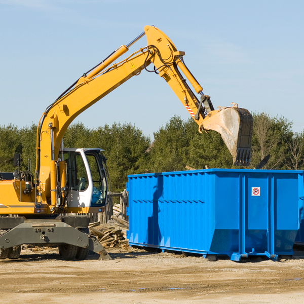 are there any restrictions on where a residential dumpster can be placed in The Ranch